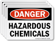 Hazardous Chemicals OSHA Danger Label