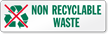 Non Recyclables Waste Label