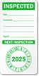 Punch Out Next Inspection Label