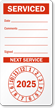 Punch Out Next Service Label