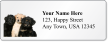 Custom Address Label With Puppies Symbol