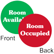 Room Occupied / Available 2 Sided Magnetic Status Labels