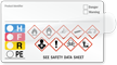 Self Laminating GHS Hazard and HMIG Combo Label