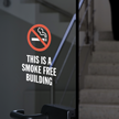 This Is A Smoke Free Building Window Decal