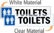 Toilets Restroom Label
