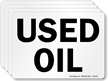 Used Oil Chemical Hazard Label