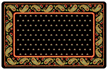 Black Paisley Mat