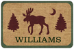 Rustic Lodge Moose Mat