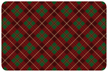 Holiday Plaid Red Mat