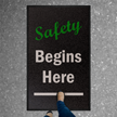 Safety Begins Here Safety Message Mat