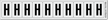 Aluminum 1" Numbers and Letters Character black on silver H