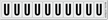 Aluminum 1" Numbers and Letters Character black on silver U