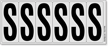 Aluminum 3.25" Numbers and Letters Character black on silver S