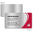 Custom Aluminum Metal Business Cards   Single or Double Sided Dynamic Curve Design