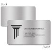 Custom Aluminum Metal Business Cards   Single or Double Sided Legacy Professional Design