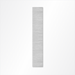 Die Cut 12 Inch Tall Letter Lower Case L Brushed Aluminum