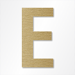 Die Cut 12 Inch Tall Letter Upper Case E Radiant Gold