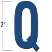2 inch Die-Cut Magnetic Letter - Q, Blue