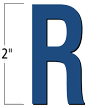 2 inch Die-Cut Magnetic Letter - R, Blue