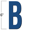6 inch Die-Cut Magnetic Letter - B, Blue