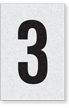 Engineer Grade Vinyl Numbers Letters Black on white 3