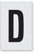 Engineer Grade Vinyl Numbers Letters Black on white D