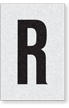 Engineer Grade Vinyl Numbers Letters Black on white R