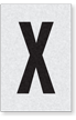 Engineer Grade Vinyl Numbers Letters Black on white X