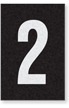 Engineer Grade Vinyl Numbers Letters White on black 2