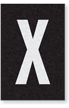 Engineer Grade Vinyl Numbers Letters White on black X