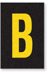 Engineer Grade Vinyl Numbers Letters Yellow on black B
