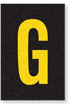 Engineer Grade Vinyl Numbers Letters Yellow on black G