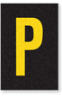Engineer Grade Vinyl Numbers Letters Yellow on black P