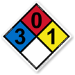NFPA 704 Hazmat Safety Sign