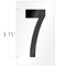 Numeric '7' Self Adhesive Vinyl Label 3.75 Inch