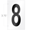Numeric '8' Self Adhesive Vinyl Label 3.75 Inch