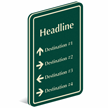 Add Custom Headline And Destinations PermaCarve Sign