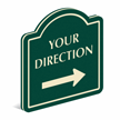 Add Direction And Choose Arrow PermaCarve Sign
