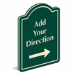 Add Direction And Choose Arrow PermaCarve Sign