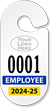 Custom Racetrack Parking Permit Hang Tag with Logo