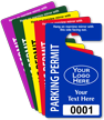 Custom Parking Permit Hang Tag