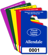Custom Parking Permit Hang Tag with Logo