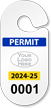 Create Racetrack Parking Permit Hang Tag with Logo