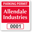Custom Reserved Parking Permit Decal