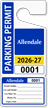 Custom Parking Permit Template