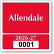 Customizable Reserve Parking Permit Decal