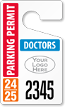 Plastic ToughTags™ for Doctors Parking Permits