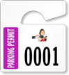 Plastic ToughTags™ Parking Permits, Mini