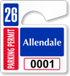 Plastic ToughTags™ Parking Permit Mini Template