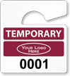 Plastic ToughTags™ Parking Permits, Mini